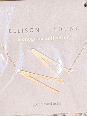 Ellison + Young Monogram Necklace ‘M’